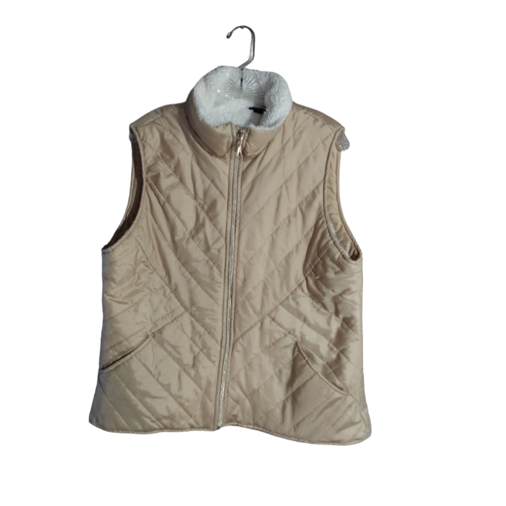Hannah Gold Puffer Vest Womens XL